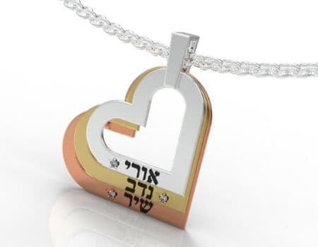 שרשרת זהב לאישה עם שם תכשיטי שמות