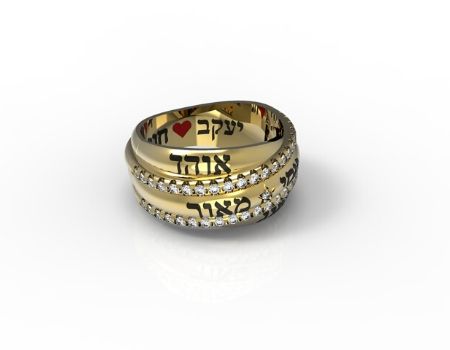 טבעת חותם לאישה זהב - תכשיטי שמות
