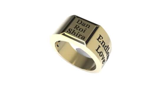 טבעת חותם תכשיטי שמות טבעת עם שם טבעות שמות טבעת עם שמות הילדים